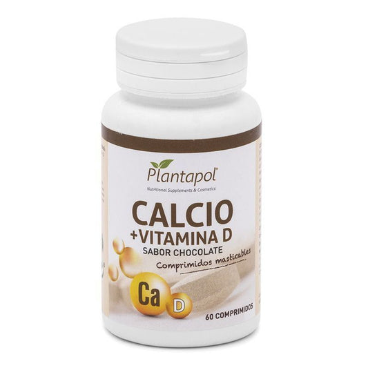 Calcio + Vitamina D Sabor Chocolate Masticable (60 Comprimidos 1.500 Mg)