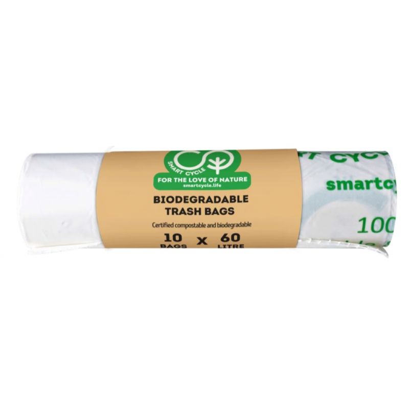 Bolsa Basura Biodegradable Compostable 60L - 10 Pcs