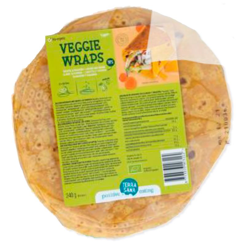 Wrap de Verduras con Zanahoria y Calabaza        