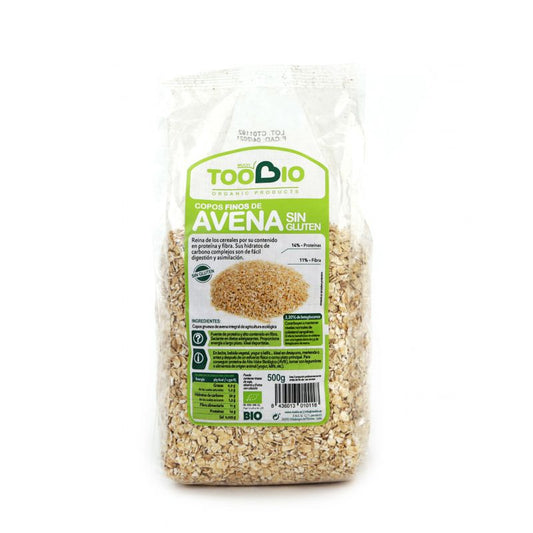 Copos Avena Fino sin Gluten Bio 500G Too Bio