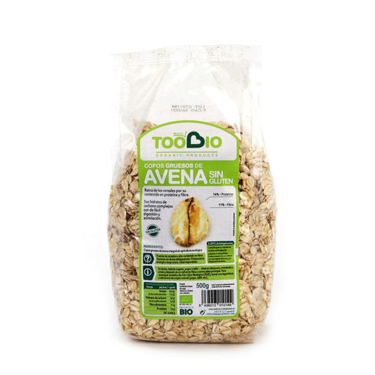 Copos Avena Grueso sin Gluten Bio 500G Too Bio