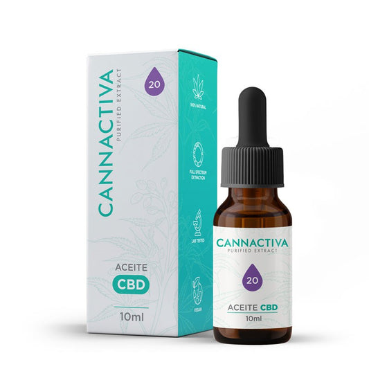 Aceite Purificado CBD Cannabidiol 20% 10ml Cannactiva