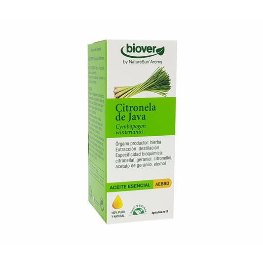 Aceite esencial Citronela de java-Cymbopogon winterianus 10ml Biover