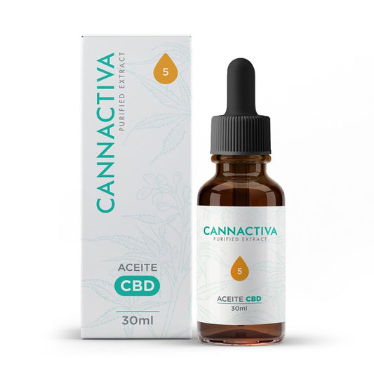 Aceite Purificado CBD Cannabidiol 5% 30ml Cannactiva