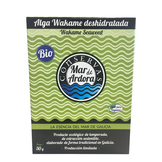 Algas Wakame deshidratada bio 30 g Mar de Ardora