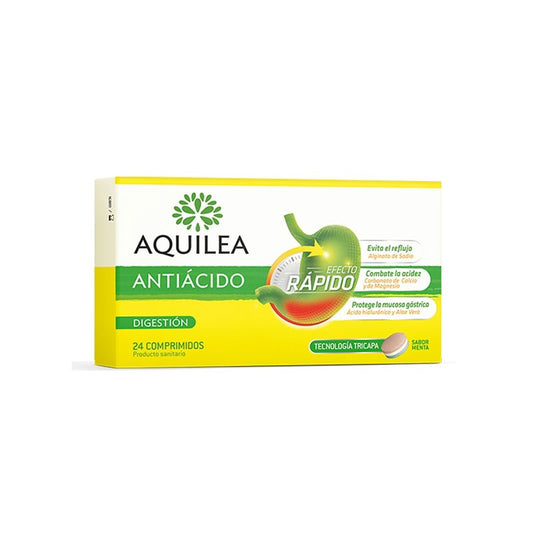 Antiacido digestion efecto rapido 24 comprimidos Aquilea