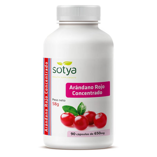 Arandano rojo concentrado 650mg 90 capsulas Sotya