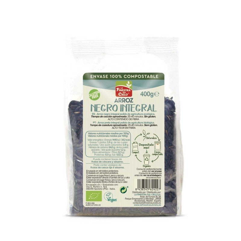 Arroz integral negro venere bio 400g La Finestra