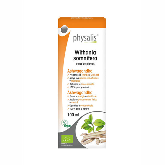 Ashwagandha (Withania somnifera) extracto hidroalcoholico Bio 100ml Physalis