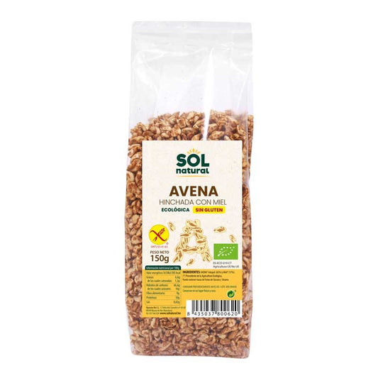 Avena hinchada con miel sin gluten bio 150g Sol Natural