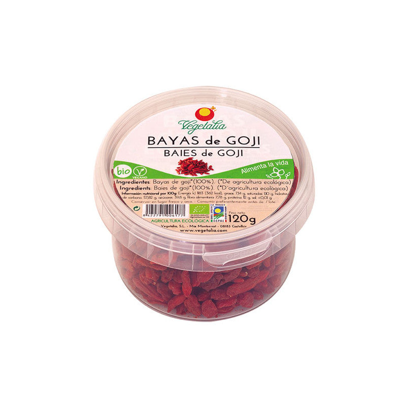 Bayas de goji en tarrina bio 120 g Vegetalia