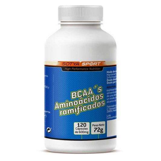 BCAA'S aminoacidos ramificados 600mg 120 capsulas Sotya