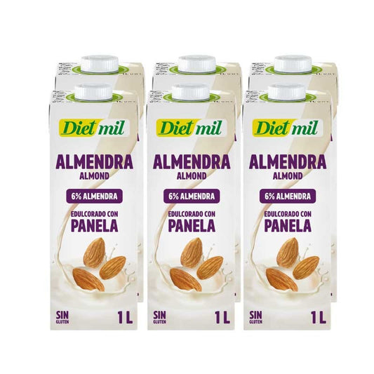 Bebida de Almendra Intense Low Sugar 6x1L Dietmil