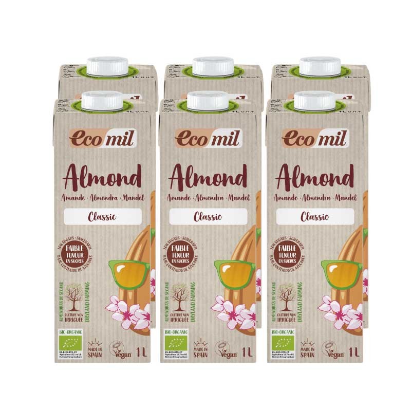 Bebida de almendras classic Bio 6x1L Ecomil