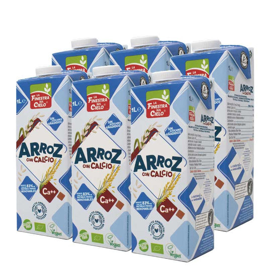 Bebida de arroz con calcio bio 6x1L La Finestra