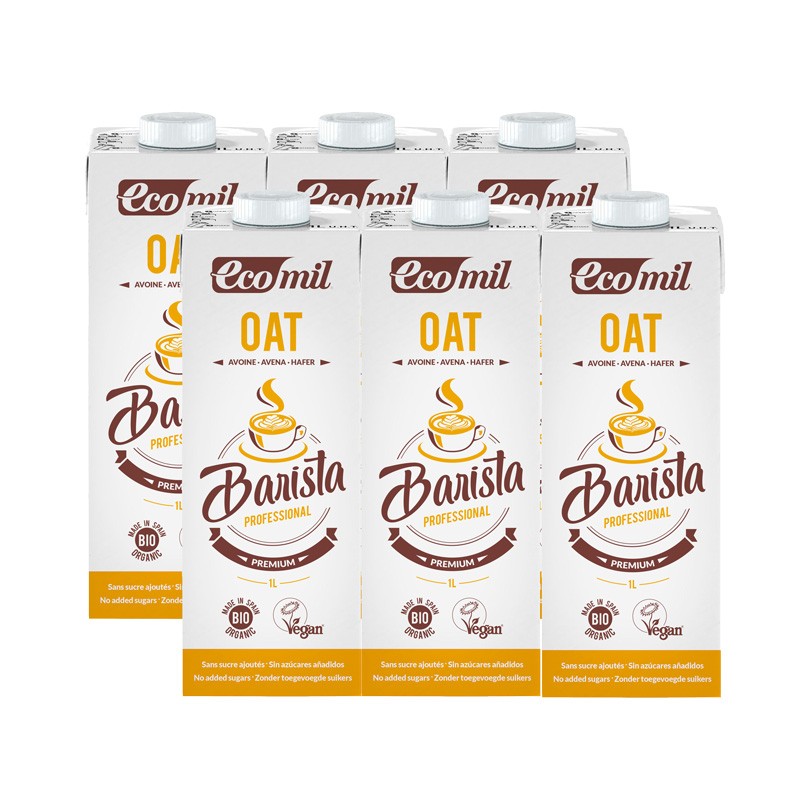 Bebida de avena Barista Oat Bio 6x1L Ecomil