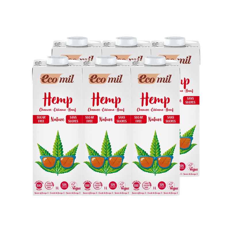 Bebida de cañamo Hemp nature bio 6x1L Ecomil