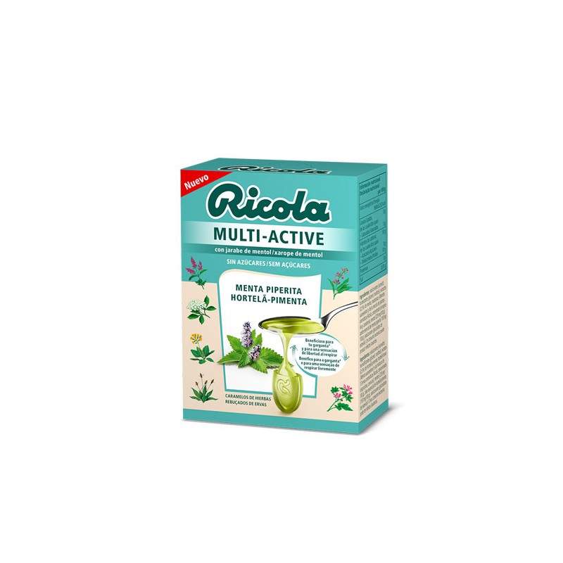 Caramelos Multi Active de menta piperita 51g Ricola