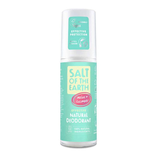 Desodorante spray pepino y melon 100ml Salt of the earth