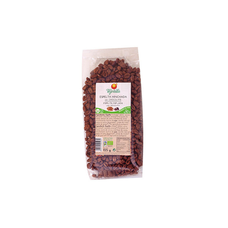 Espelta hinchada con chocolate bio 125 g Vegetalia