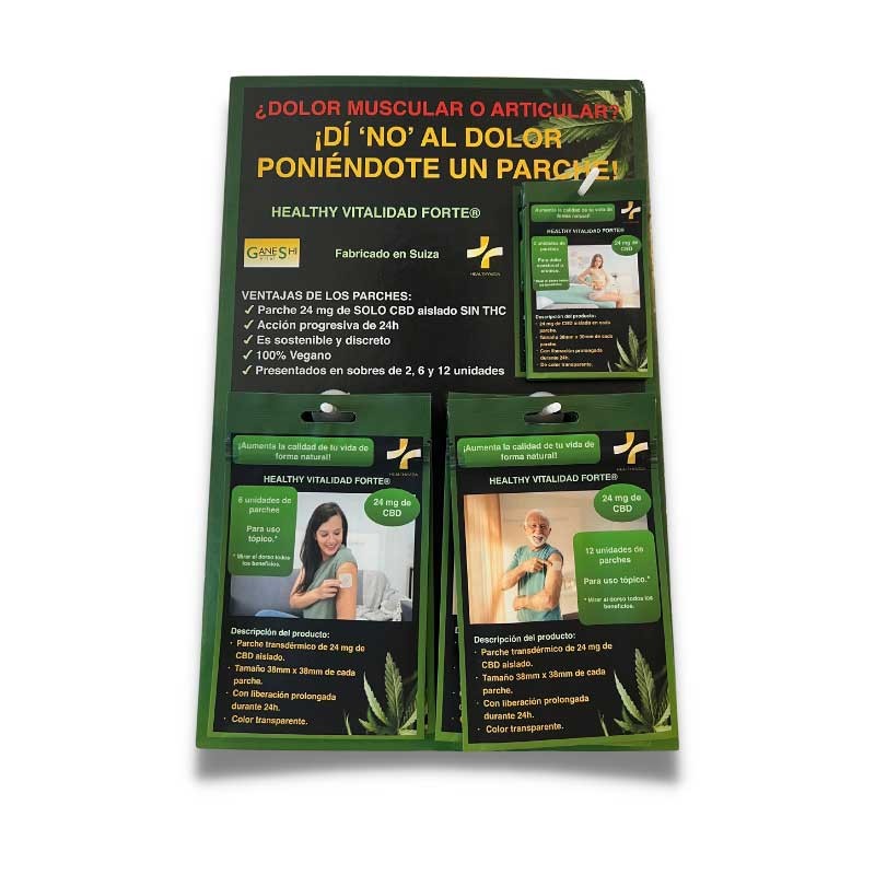 Expositor Parches CBD Healthy vitality