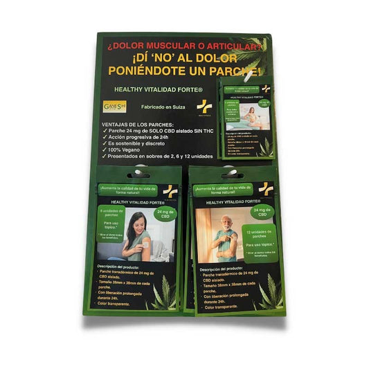 Expositor Parches CBD Healthy vitality