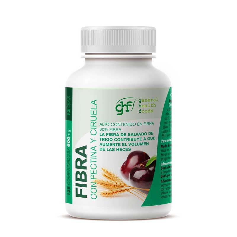 Fibra ciruela 600mg 125 comprimidos GHF