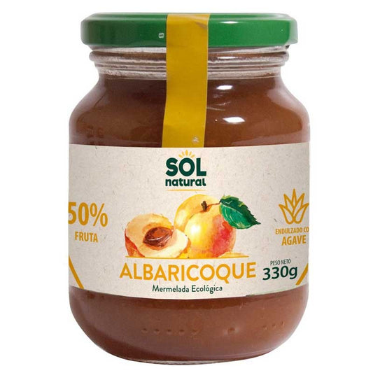 Mermelada de albaricoque con agave bio 330g Sol Natural