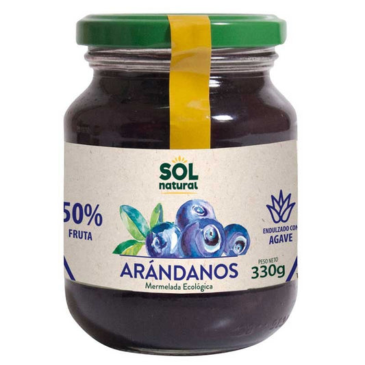 Mermelada de arandano con agave bio 330g Sol Natural