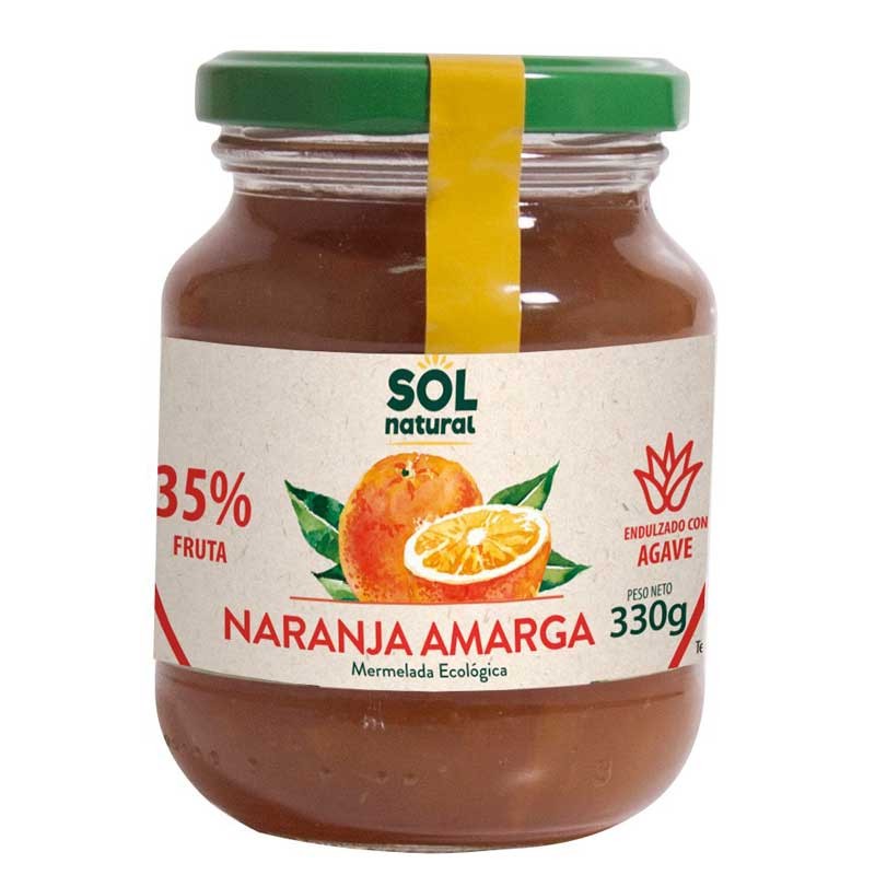 Mermelada de naranja con agave bio 330g Sol Natural