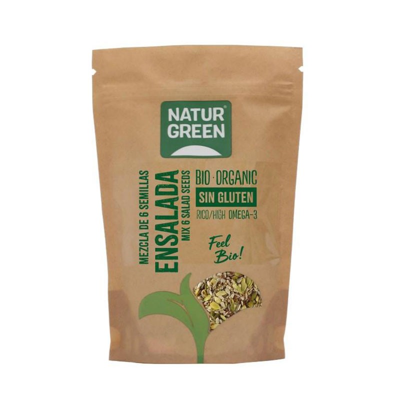 Mezcla 6 Semillas Ensaladas bio 225g Naturgreen