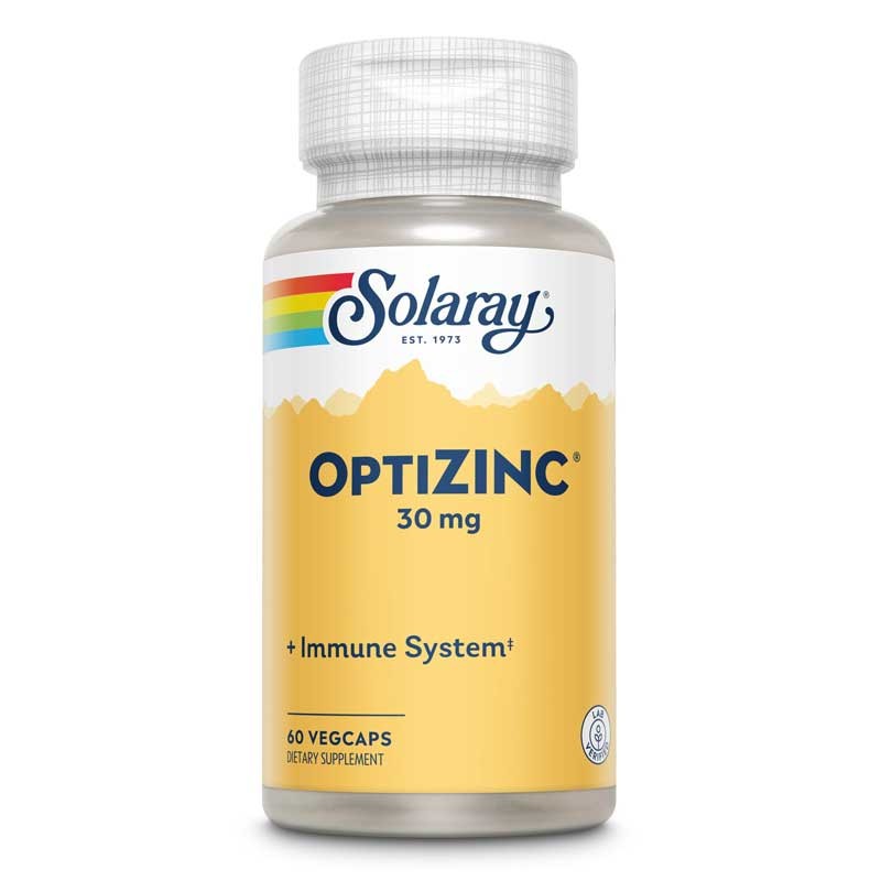 OptiZinc (Zinc+ B6) 60vcaps Solaray