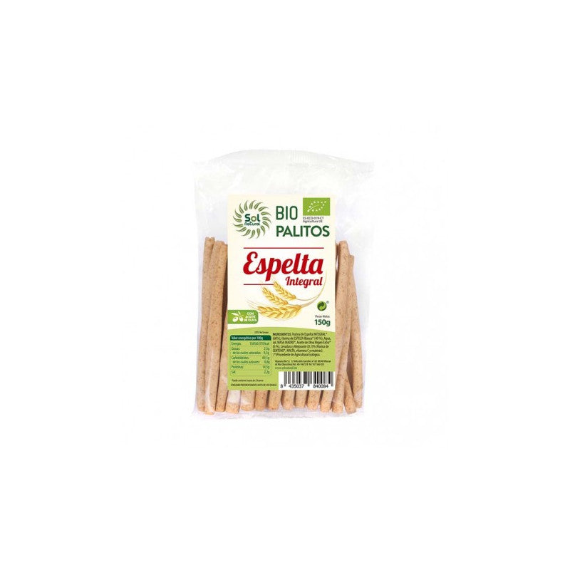 Palitos de espelta integral bio 150g Sol Natural