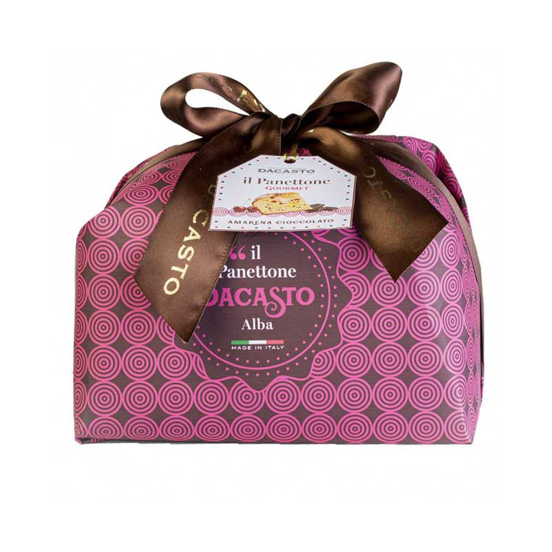 Panettone cereza y chocolate Bio 750g Dacasto