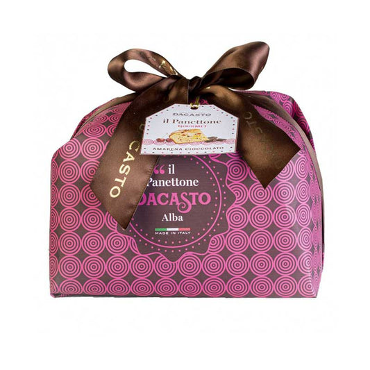 Panettone cereza y chocolate Bio 750g Dacasto