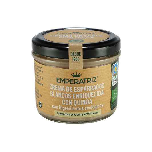 Pate-Crema de esparragos blancos con quinoa Bio 110g Emperatriz