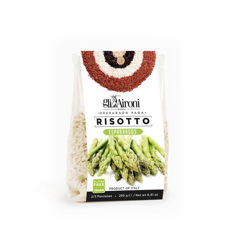 Risotto con esparragos 250g Gli Aironi