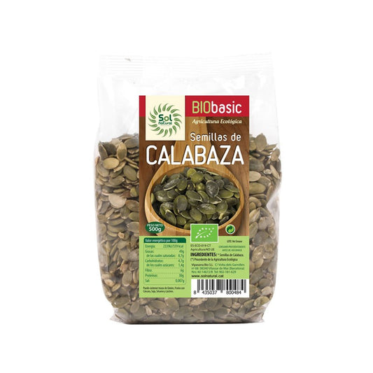 Semillas de calabaza Bio 500g Sol Natural