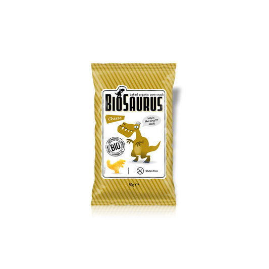 Snack sabor queso sin gluten Bio 50g BioSaurus