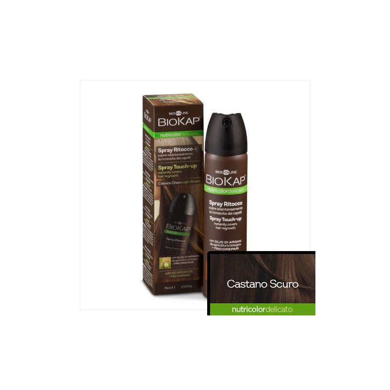 SPRAY TOUCH-UP CASTAÑO OSCURO 75 ML.BIOKAP