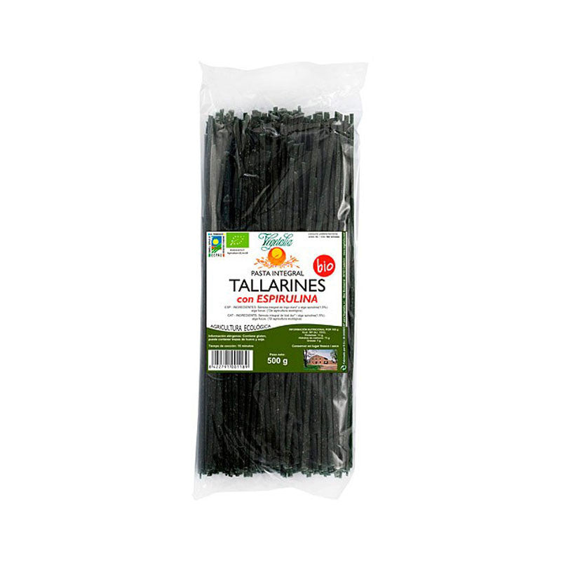 Tallarines con espirulina bio 500 g Vegetalia