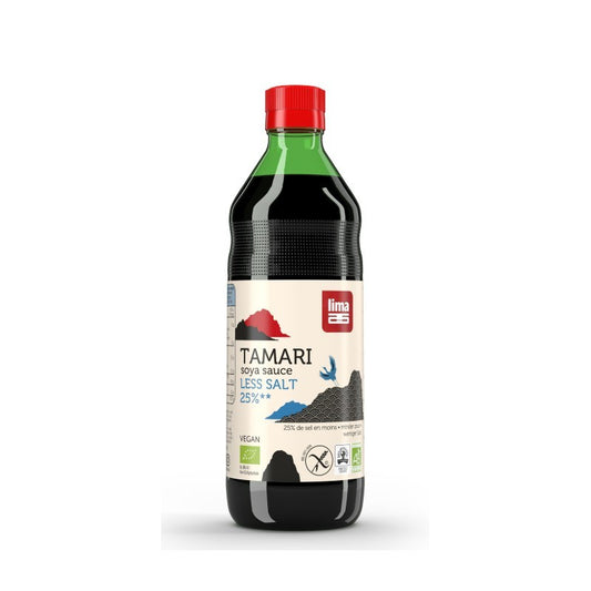 Tamari (salsa de soja) 25% menos de sal bio 500ml Lima