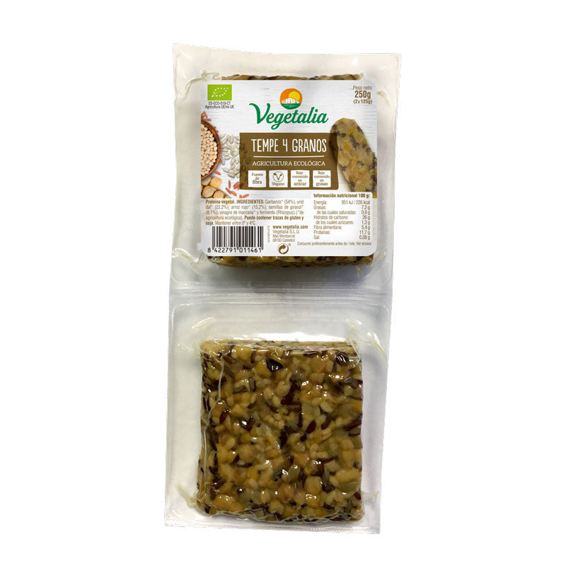 Tempe 4 Granos Fresco Bio 2x125g Vegetalia