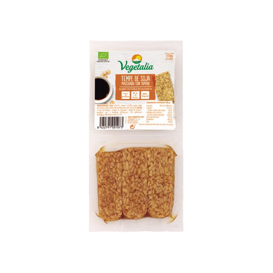 Tempe de soja macerado con tamari bio 2x85g Vegetalia