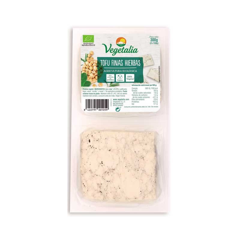 Tofu fresco a las finas hierbas bio 2x150g Vegetalia