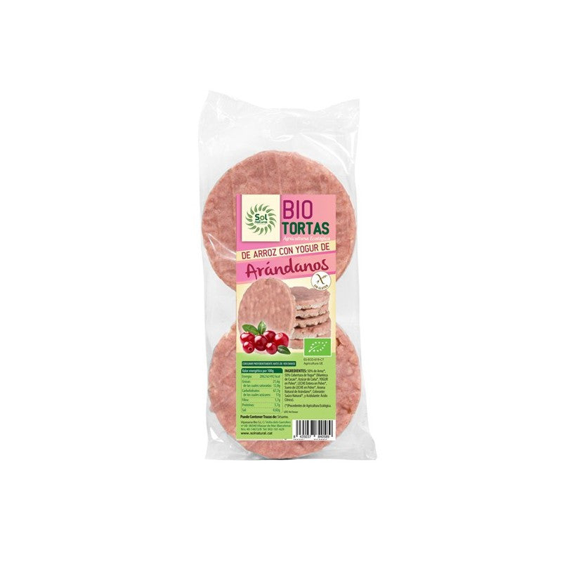 Tortitas de arroz yogur y arandano s/g bio 100g Sol Natural