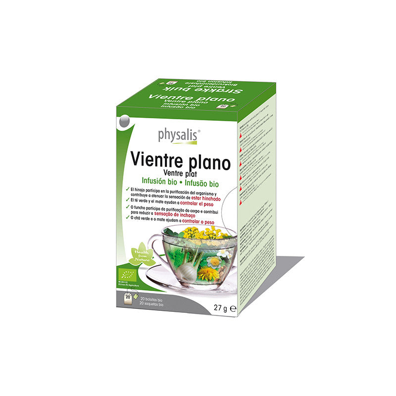 Vientre plano infusion bio 20 filtros Physalis