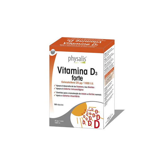 Vitamina D3 forte 100 capsulas Physalis