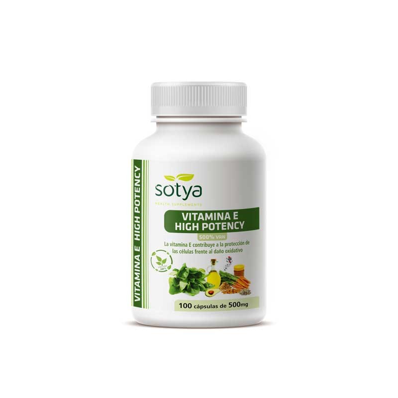 Vitamina E High Potency 500mg 100 capsulas Sotya