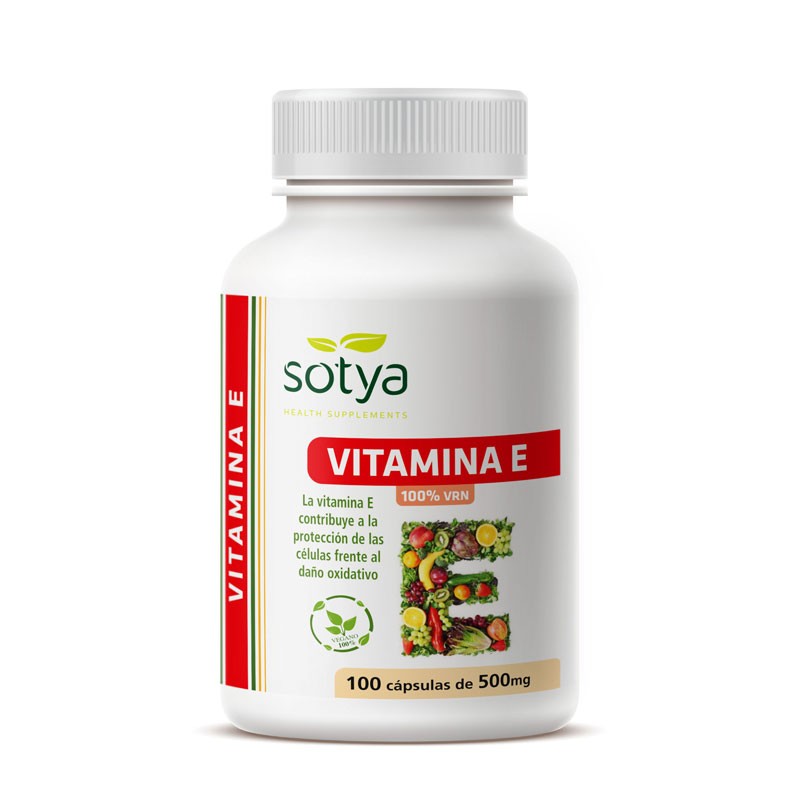 Vitamina E natural 500mg 100 capsulas Sotya